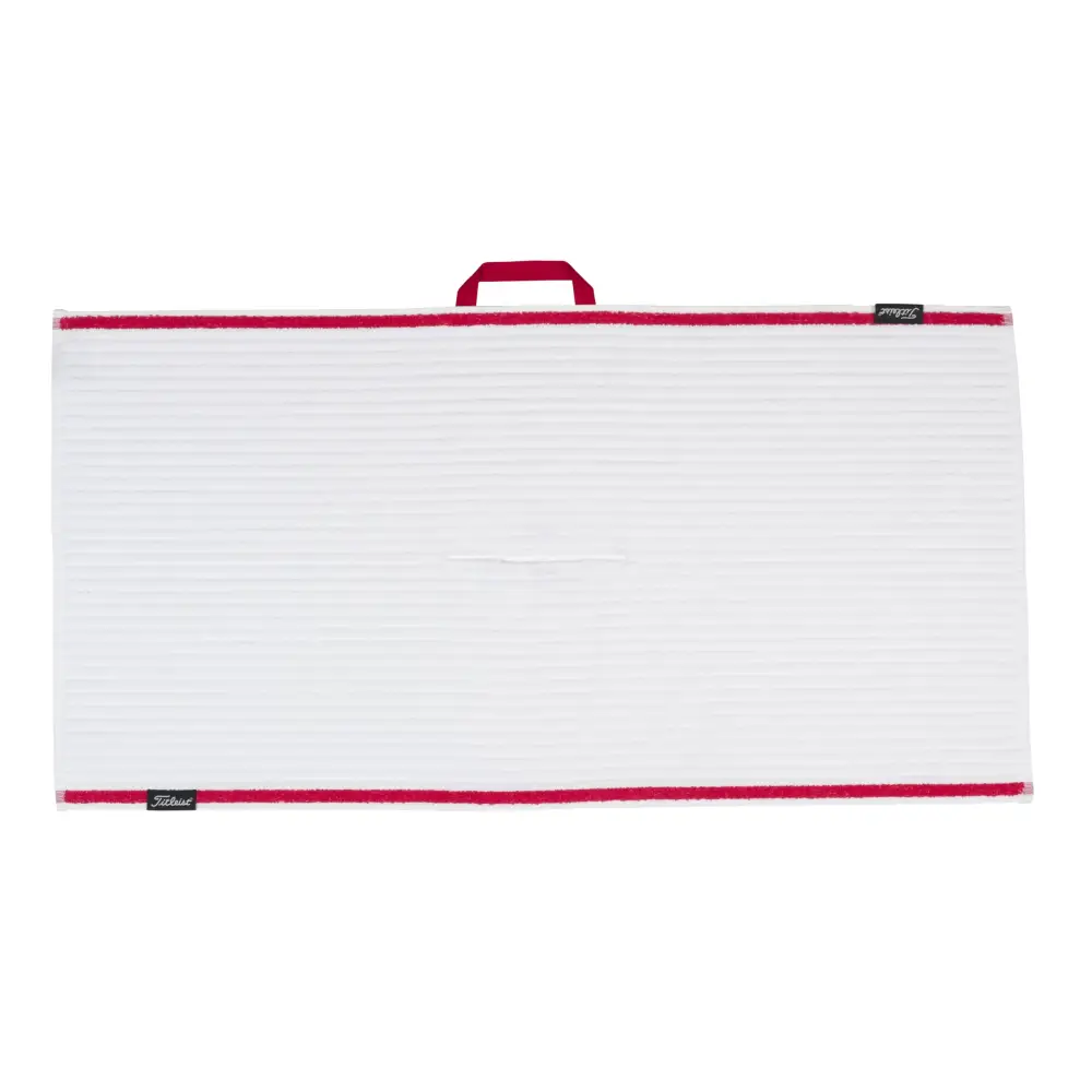 Titleist Tour Staff Golf Towel White 20 x 40-Inch (Prior Season) - n/a