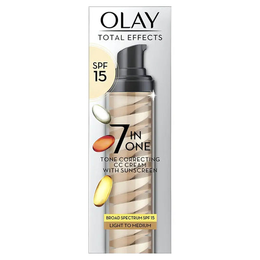 Total Effects 7-in-1 Tone Correcting Facial Moisturizer by Olay 1.7 oz | Light to Medium - n/a