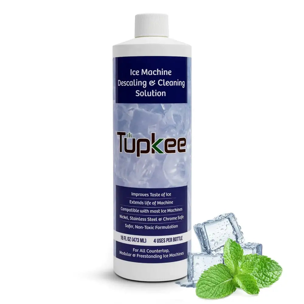Tupkee Ice Machine Cleaner and Descaler - 16 fl oz Nickel Safe Ice Maker Cleaner - Compatible with All Major Brands