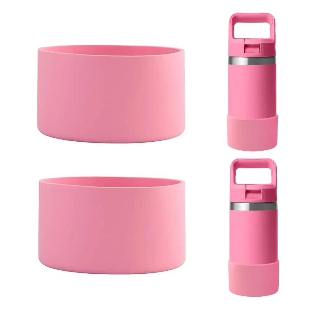 UWSTE 2Pcs Silicone Boot for YETI Rambler Jr 12oz and 18oz Bottle Anti-Slip Sleeve Bottom Protector Accessories