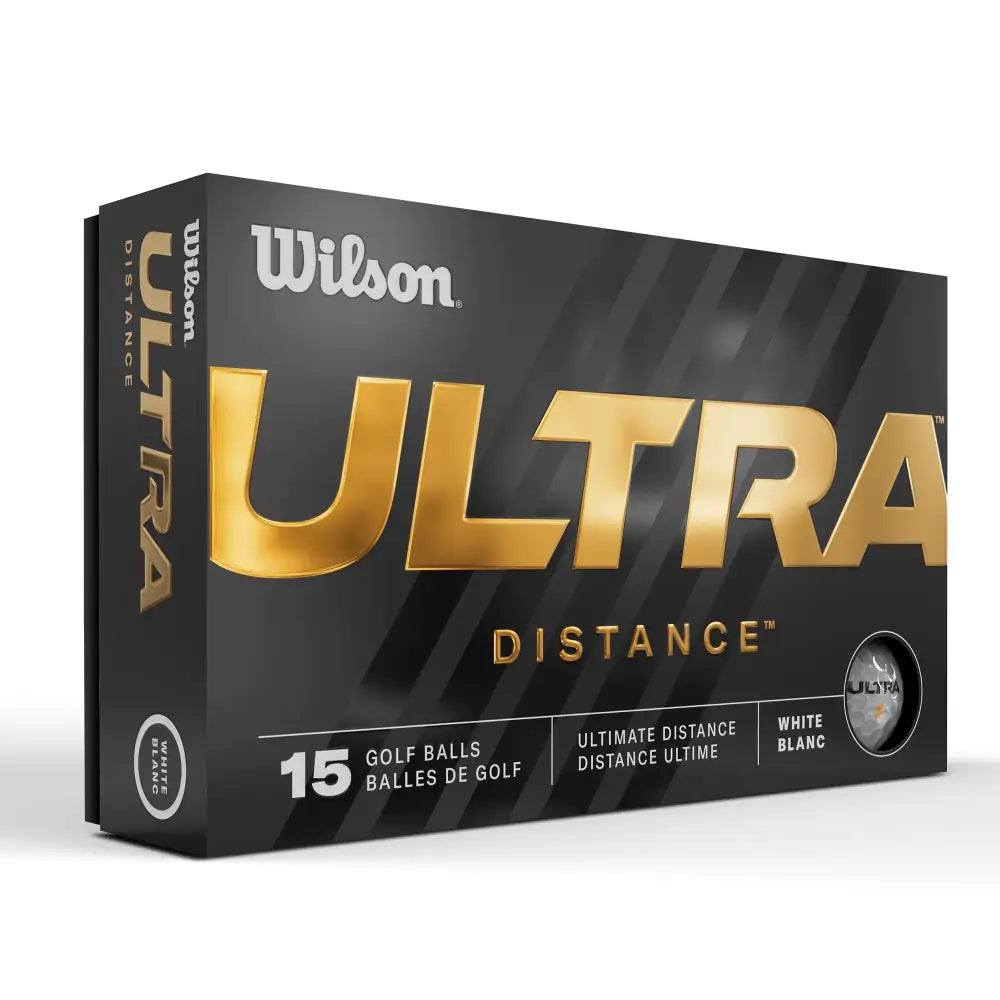 Wilson 23 Ultra Distance Golf Balls - 15 Pack White - Distance / White
