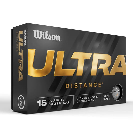 Wilson 23 Ultra Distance Golf Balls - 15 Pack White - Distance / White