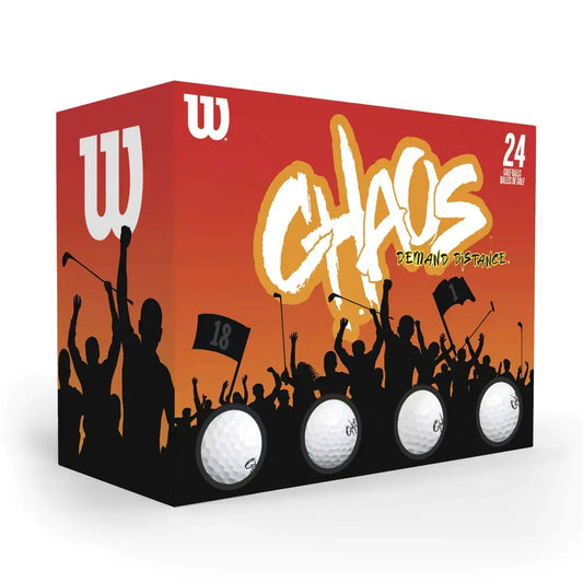 WILSON Chaos Golf Balls (24-Balls) - Balls / Version 2 / White