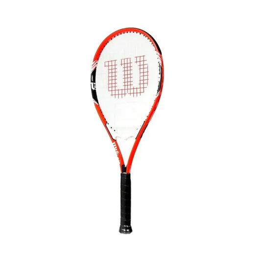Wilson Federer Adult Recreational Tennis Racket - Grip Size 3 - 4 3/8’’ Red/White/Black - n/a