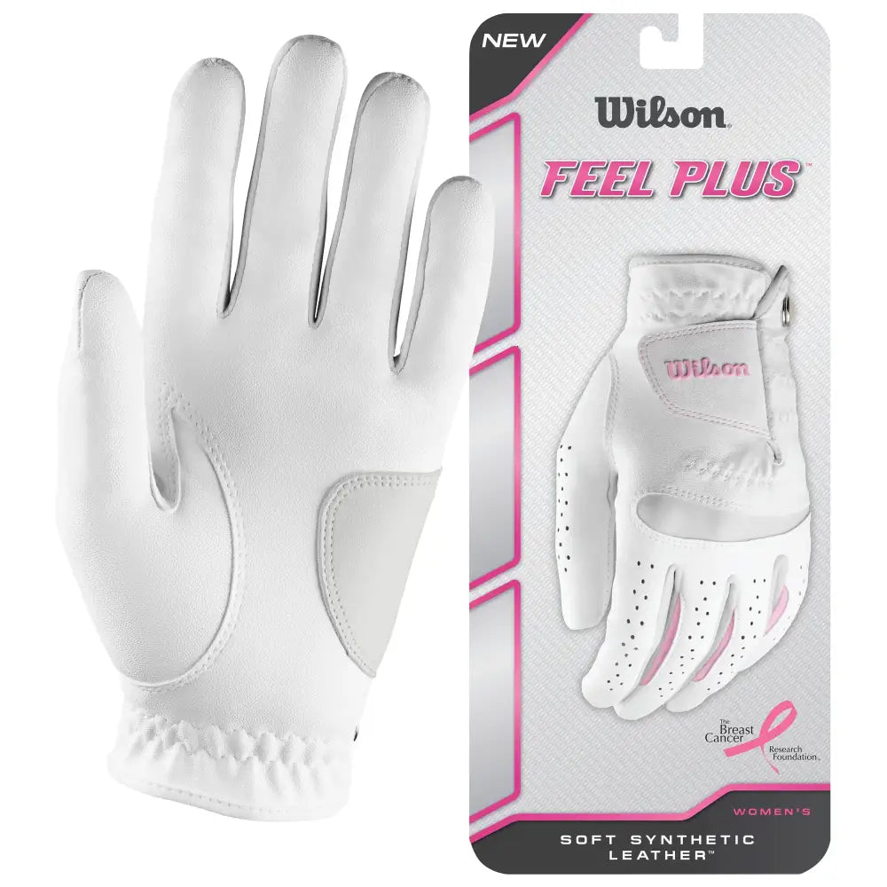 Wilson Feel Plus Ladies Left Golf Glove - Medium - n/a