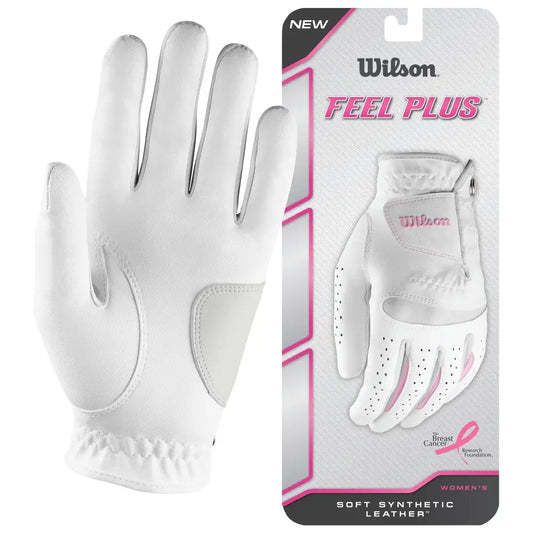 Wilson Feel Plus Ladies Left Golf Glove - Medium - n/a