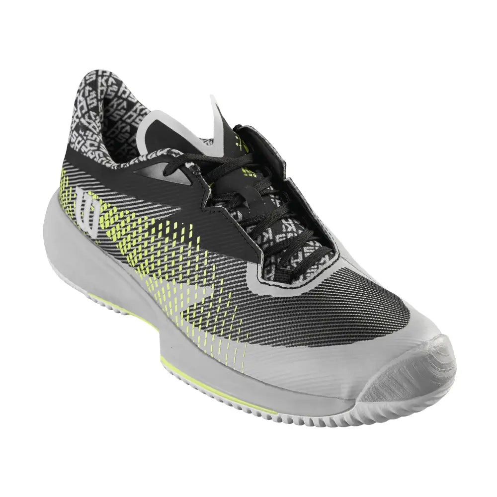 Wilson Kaos Swift 1.5 Mens Tennis Shoe - Black/White/Safety Yellow Size 12 US - Black/Pearl Blue/Safety Yellow / 12