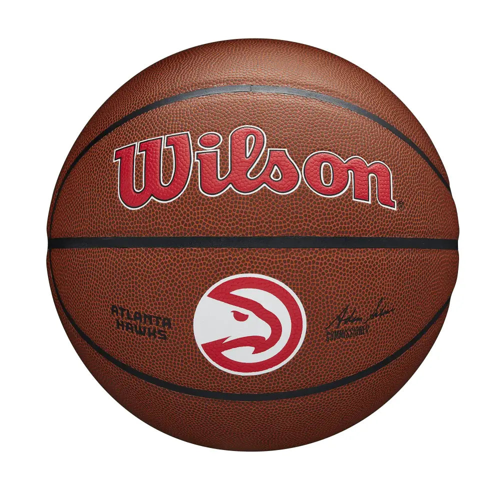Wilson NBA Atlanta Hawks PureFeel Cover Basketball - Size 7 29.5’’ - Atlanta Hawks