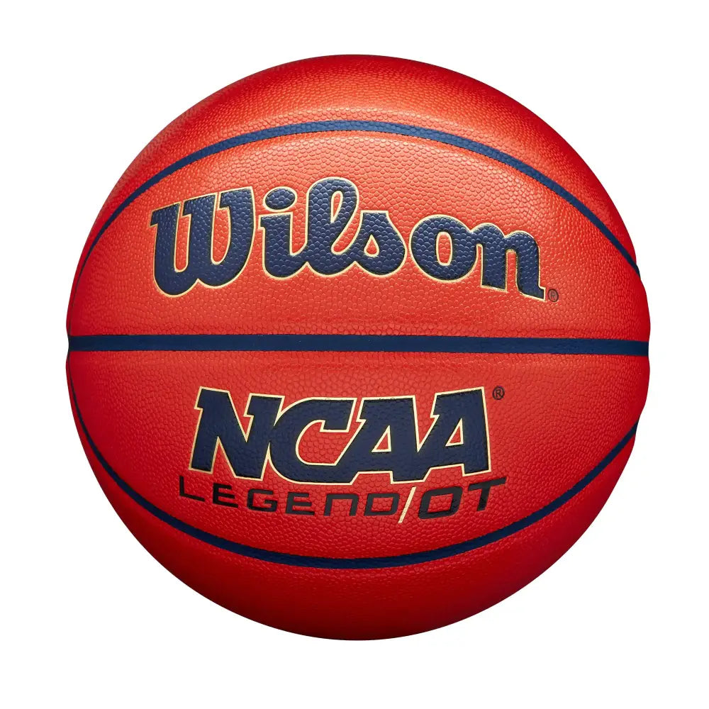 Wilson NCAA Legend OT Basketball - Size 6 - 28.5’’ Orange/Navy - Orange / Size 6 - 28.5’’