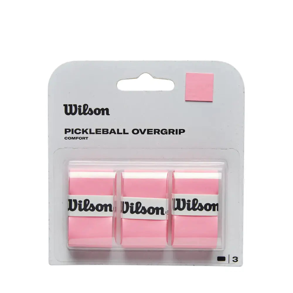 WILSON Pickleball Paddle Overgrip - 3 Pack Pink - Pink