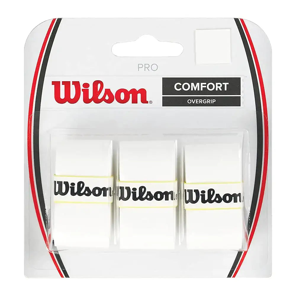 WILSON Pro Overgrip (3 sockets) - white