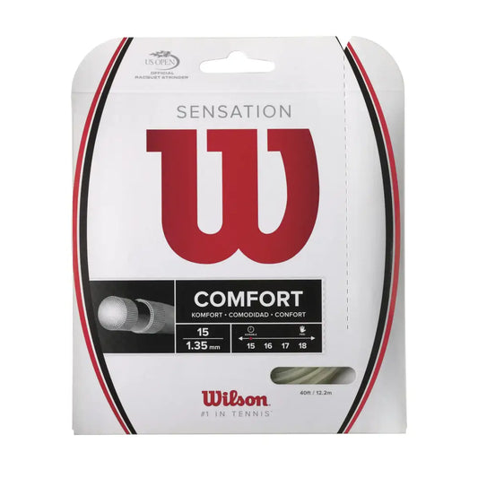 Wilson Sensation 15 Tennis String - Set White - Sensation / White / Set / 15