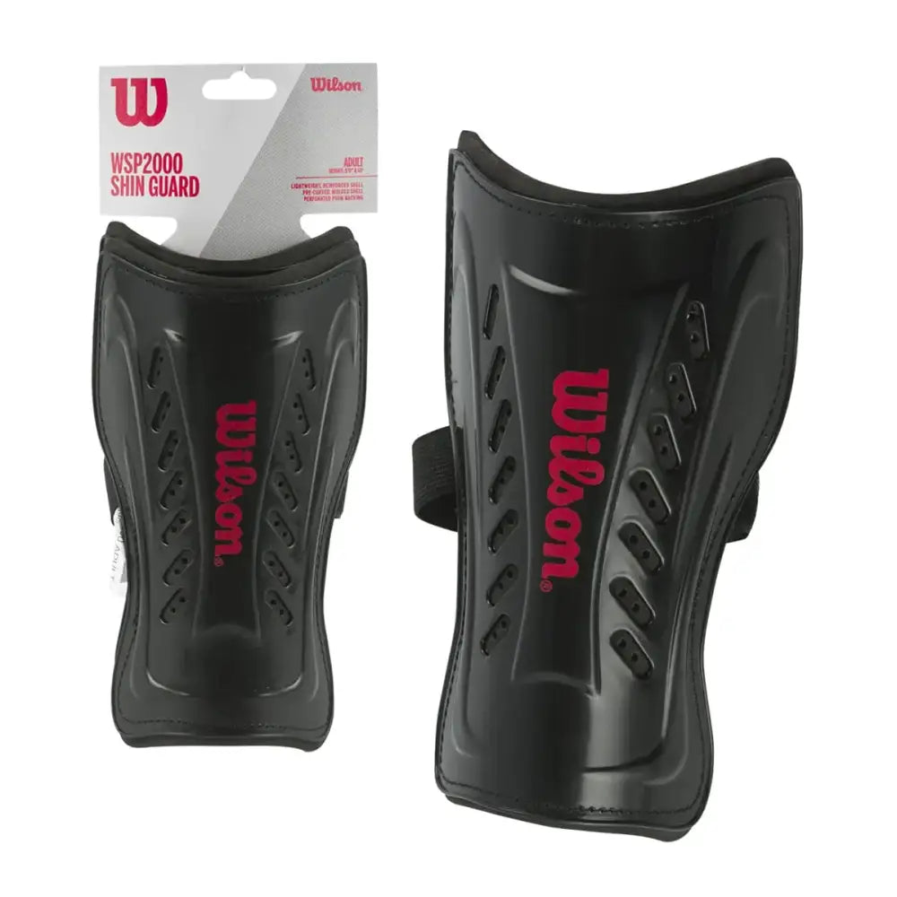 Wilson Soccer Shinguards - Adult Size Black - Adult