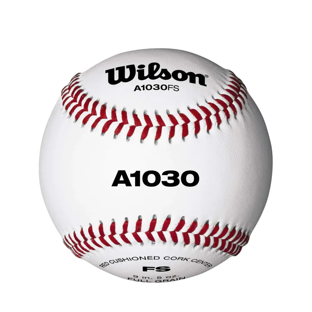 WILSON Sporting Goods Champion Series Baseballs A1030 FS (One Dozen) White - A1030 / Flat Seam
