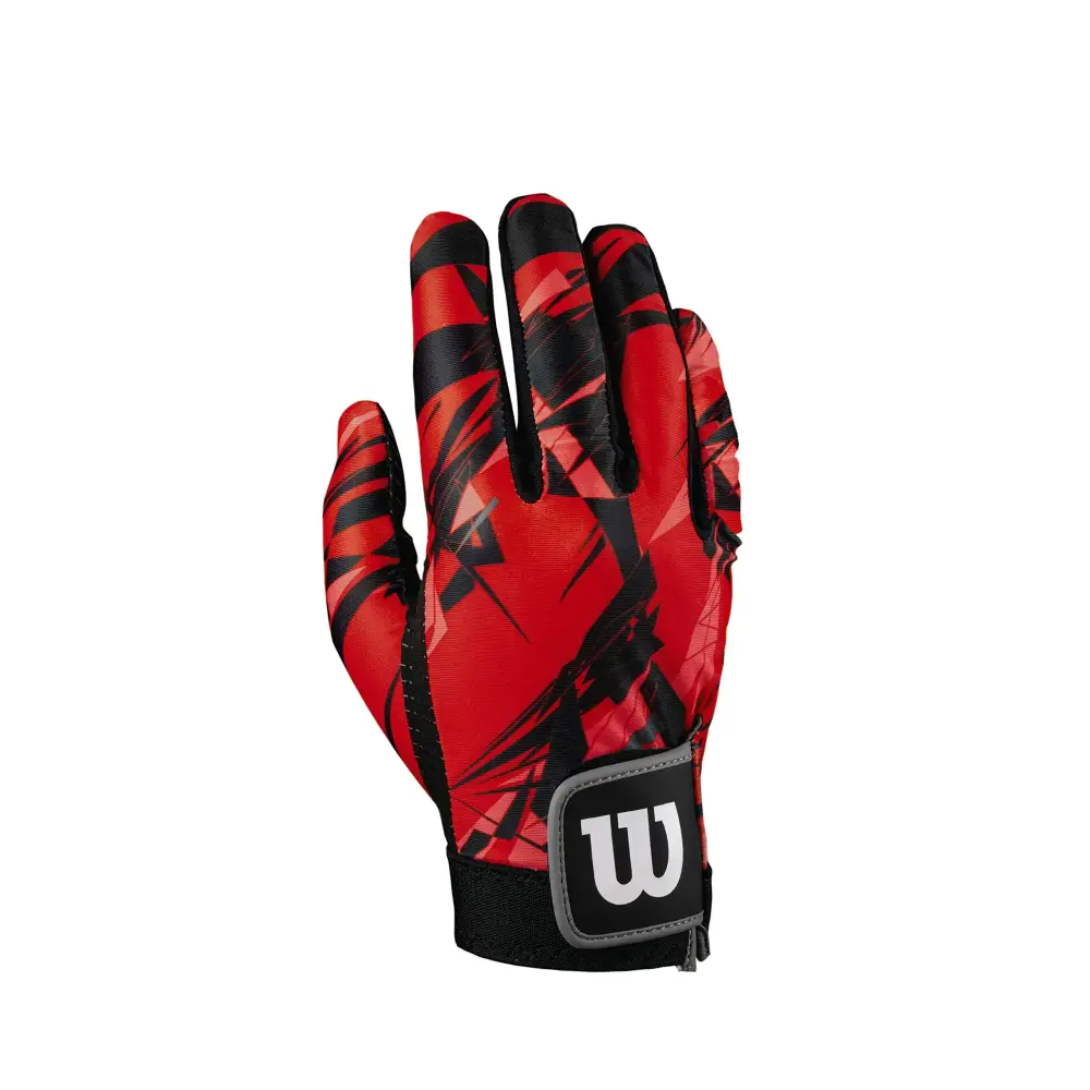 WILSON Sporting Goods Clutch Racquetball Glove - Right Hand Extra Large Bred/Black - Right Hand / Extra Large