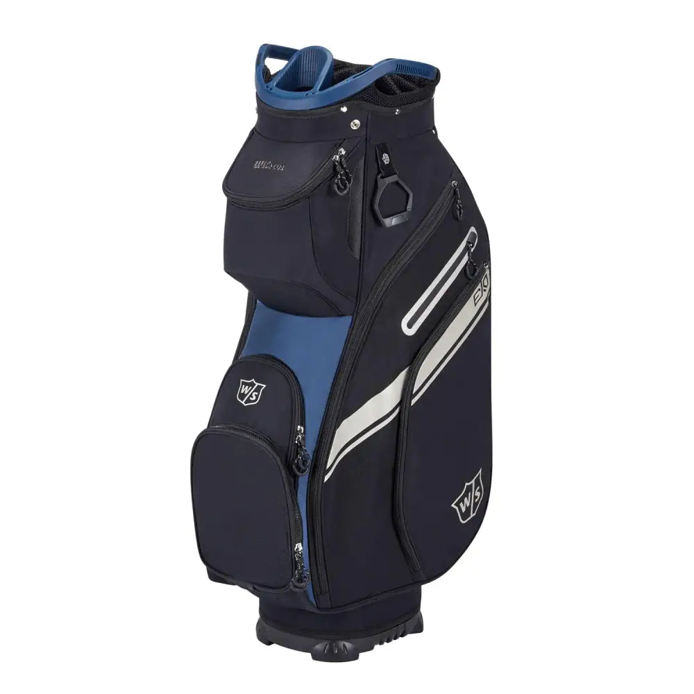 WILSON Staff EXO II Mens Golf Bag - Cart Black/Blue - Cart / Black/Blue