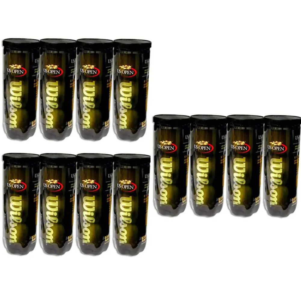 Wilson US Open Extra Duty Tennis Balls - (1 Dozen Cans) - n/a