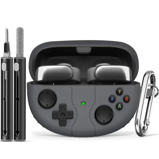 with 3D Decompression Button for New Bose Ultra Open Earbuds Case Cover Game Console Design Case Silicone Protective