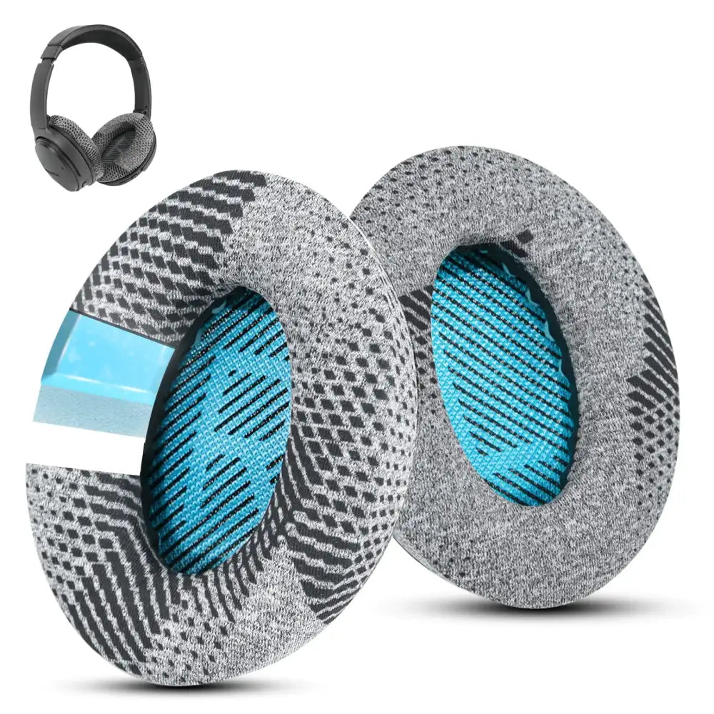 Wzsipod Cooling-Gel QuietComfort 35 / QC35 ii Fabric Replacement Ear Pads for Bose Headphones Compatible with Bose QC45
