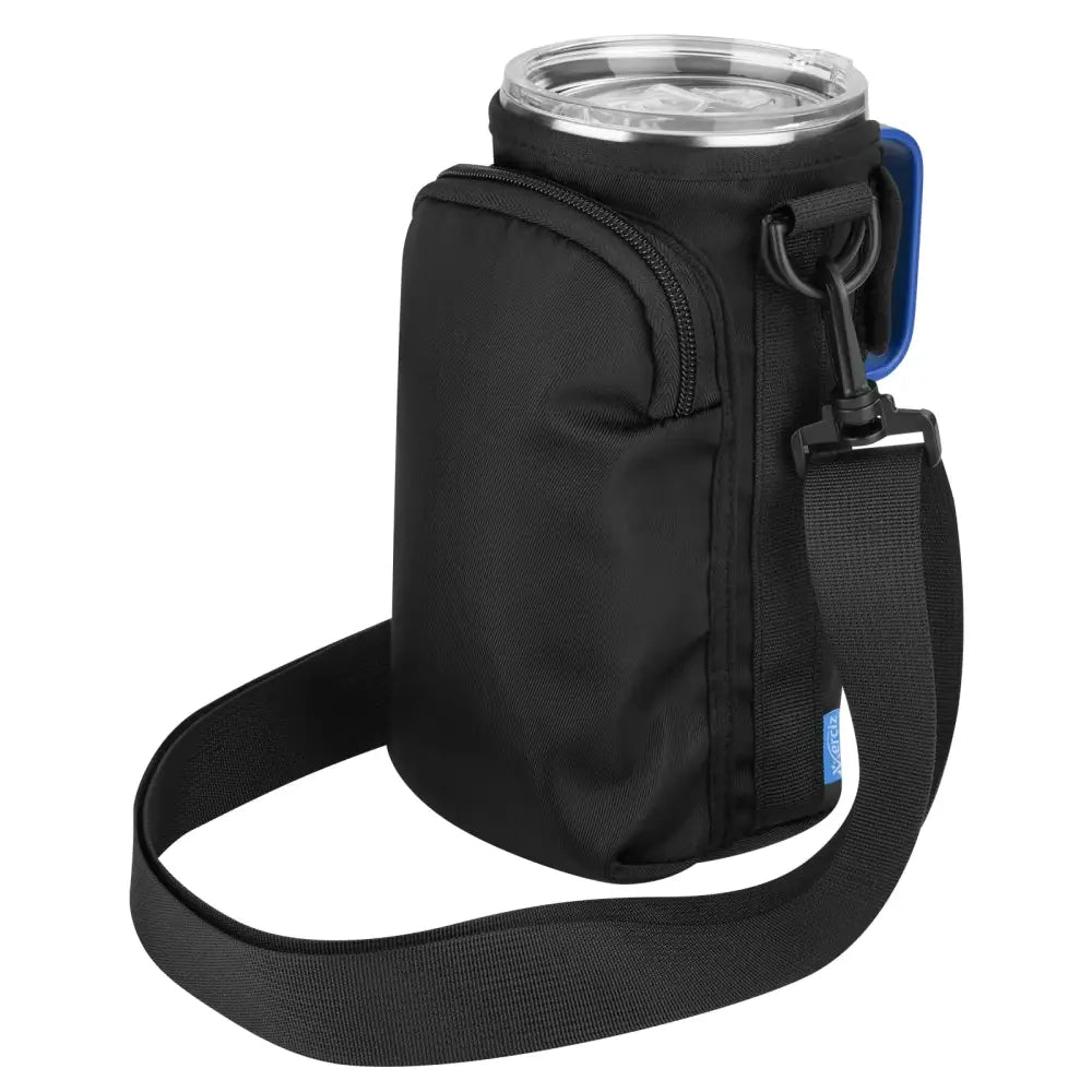 Xxerciz Water Bottle Carrier Bag for YETI Rambler 35 oz Straw Mug Nylon Water Bottle Holder Pouch with Adjustable Strap